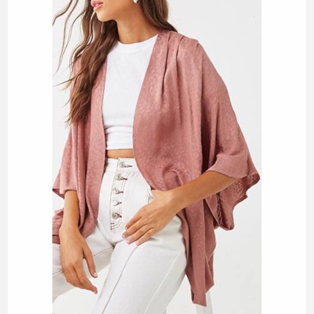 Dusty Rose Dolman Kimono